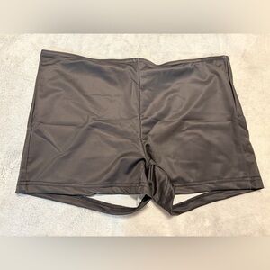 New Women’s Black Swim Boy Shorts.